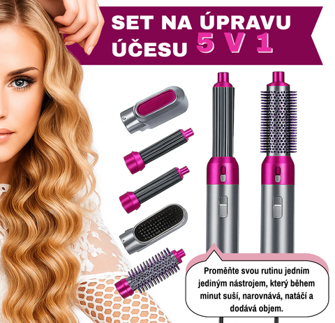 Set na úpravu účesu 5 v 1