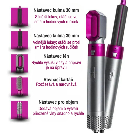 Set na úpravu účesu 5 v 1
